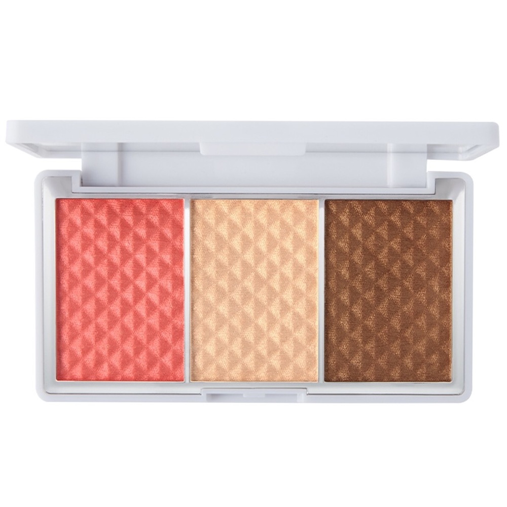 Pur- bronzer and highlight palette
